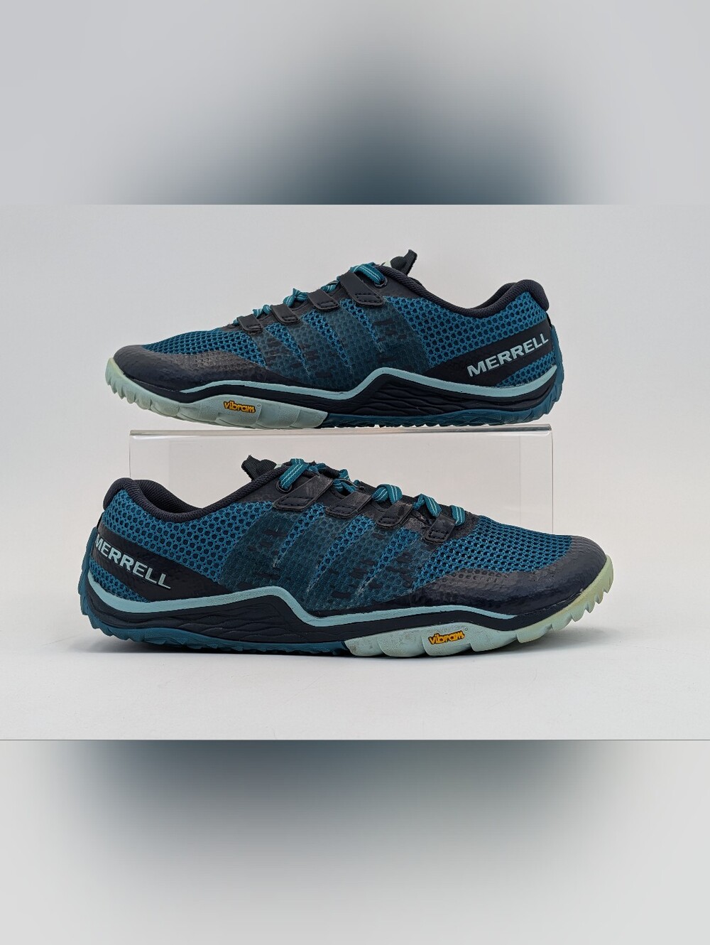 Merrell Sz 7.5 Trail Glove 5 Dark Teal Zero Drop Barefoot Trail Running Shoes - Picture 10 of 17